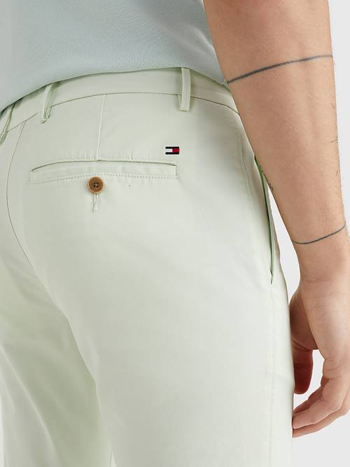 Tommy Hilfiger 1985 Essential Bleecker Slim Fit Chinos Moški Hlače Zelena | TH016IPS