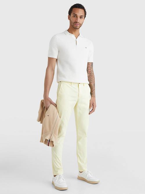 Tommy Hilfiger 1985 Essential Bleecker Slim Fit Chinos Moški Hlače Rumena | TH128LJD