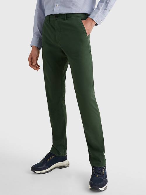 Tommy Hilfiger 1985 Essential Straight Chinos Moški Hlače Zelena | TH968DKA