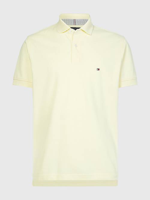 Tommy Hilfiger 1985 Essential TH Flex Moški Polo Majica Rumena | TH357CYT