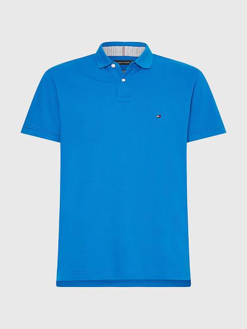 Tommy Hilfiger 1985 Essential TH Flex Moški Polo Majica Modra | TH502APU