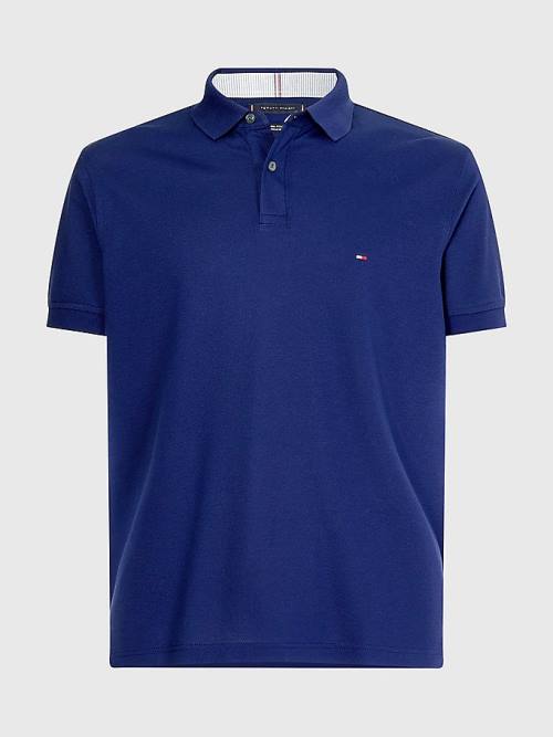 Tommy Hilfiger 1985 Essential TH Flex Moški Polo Majica Modra | TH581NUW