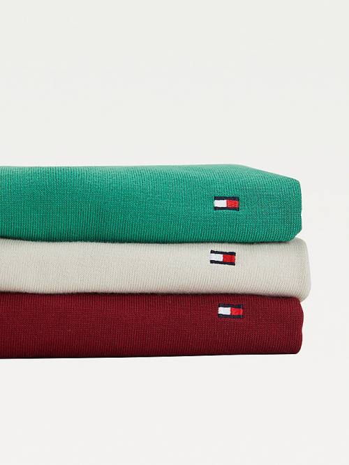 Tommy Hilfiger 1985 Essential TH Flex Sweatshirt Moški Puloverji Bež | TH385PZO