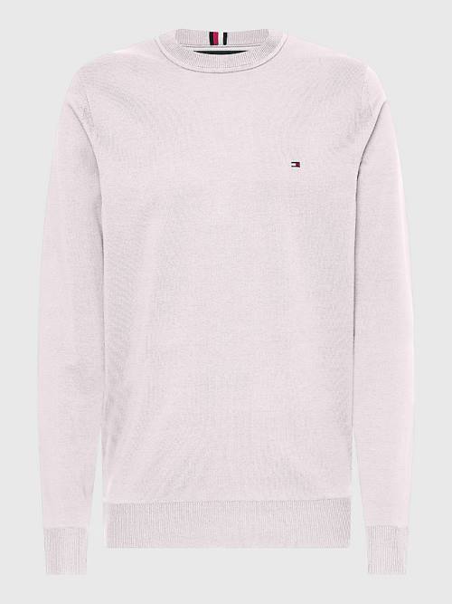 Tommy Hilfiger 1985 Essential TH Flex Sweatshirt Moški Puloverji Roza | TH837BIA