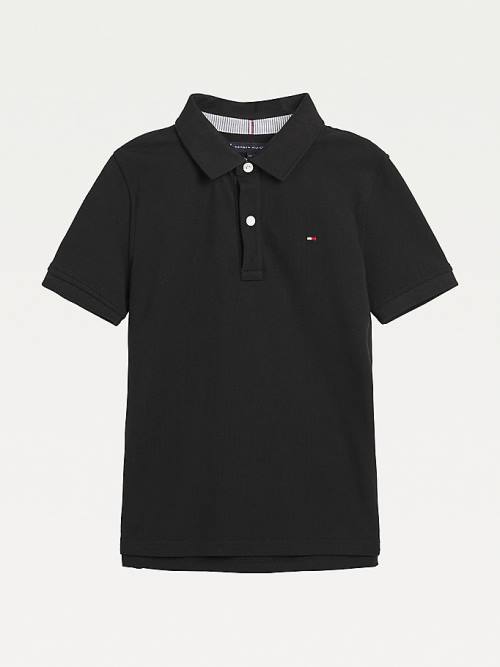 Tommy Hilfiger 1985 Organic Cotton Polo Fantje Majice Črna | TH409UZJ