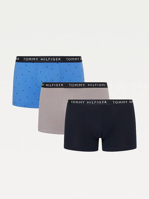 Tommy Hilfiger 3-Pack Essential Recycled Cotton Trunks Moški Spodnje Perilo Modra | TH973XAP