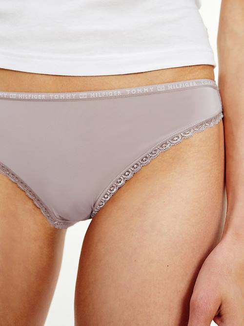 Tommy Hilfiger 3-Pack Floral Lace Briefs Ženske Spodnje Perilo Zlato | TH246IDJ