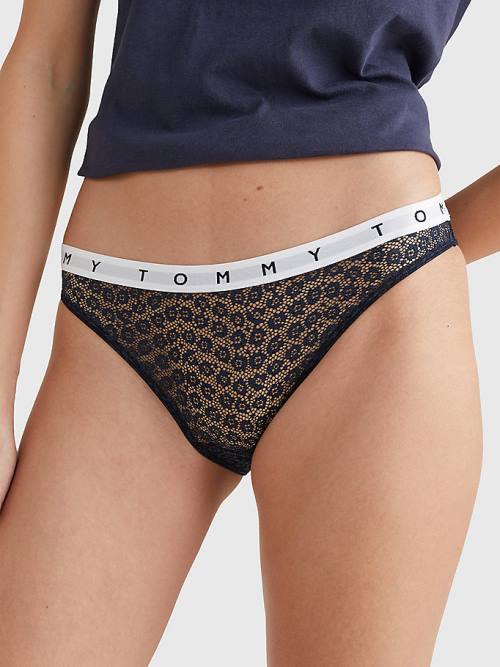 Tommy Hilfiger 3-Pack Lace Logo Waistband Briefs Ženske Spodnje Perilo Multi | TH813NQK