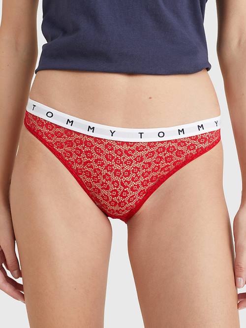 Tommy Hilfiger 3-Pack Lace Logo Waistband Briefs Ženske Spodnje Perilo Multi | TH813NQK