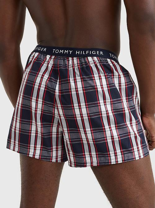 Tommy Hilfiger 3-Pack Logo Waistband Button Fly Boxers Moški Spodnje Perilo Oranžna | TH305CHP