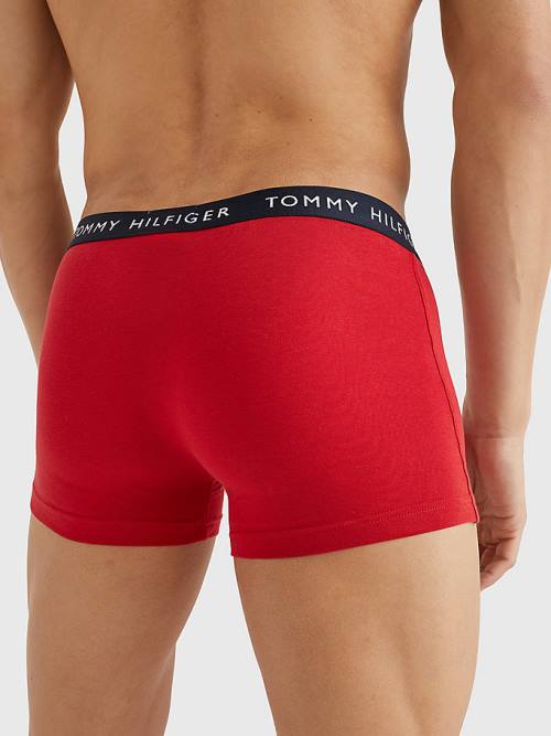 Tommy Hilfiger 3-Pack Logo Waistband Trunks Moški Spodnje Perilo Vijolična | TH251HVC