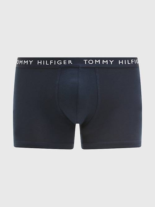 Tommy Hilfiger 3-Pack Logo Waistband Trunks Moški Spodnje Perilo Črna | TH512GTW