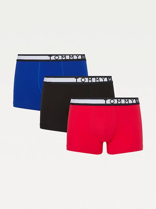 Tommy Hilfiger 3-Pack Logo Waistband Trunks Moški Spodnje Perilo Bež | TH582YDH