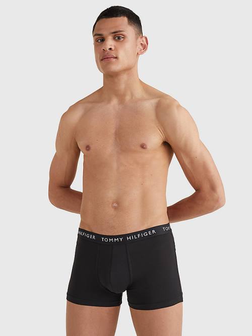 Tommy Hilfiger 3-Pack Logo Waistband Trunks Moški Spodnje Perilo Rumena | TH632HJS