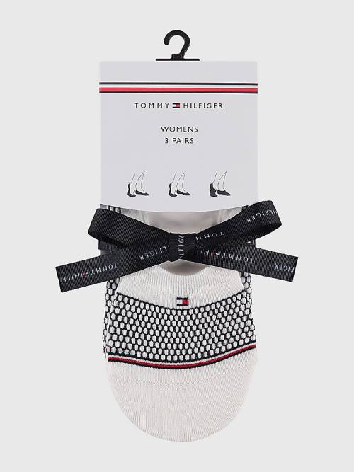 Tommy Hilfiger 3-Pack Mixed Silhouette Gift Box Ženske Nogavice Bela | TH491QAM