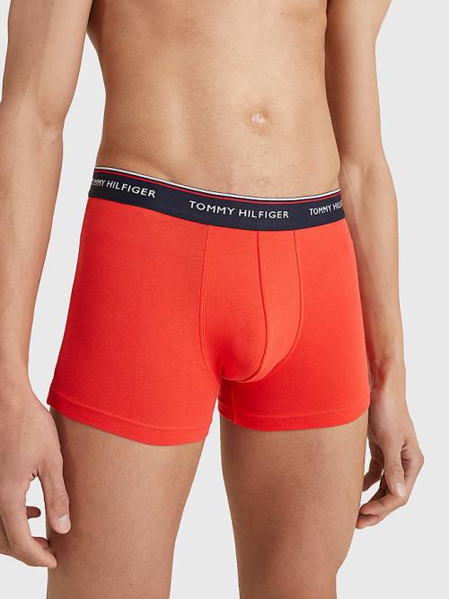 Tommy Hilfiger 3-Pack Premium Logo Waistband Trunks Moški Spodnje Perilo Rumena | TH108AHB