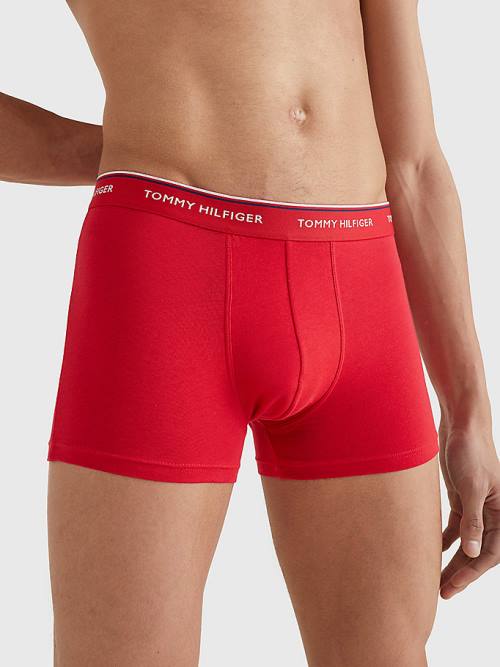 Tommy Hilfiger 3-Pack Premium Logo Waistband Trunks Moški Spodnje Perilo Modra | TH314PBK