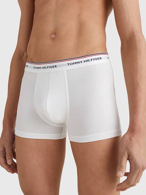 Tommy Hilfiger 3-Pack Premium Logo Waistband Trunks Moški Spodnje Perilo Modra | TH314PBK