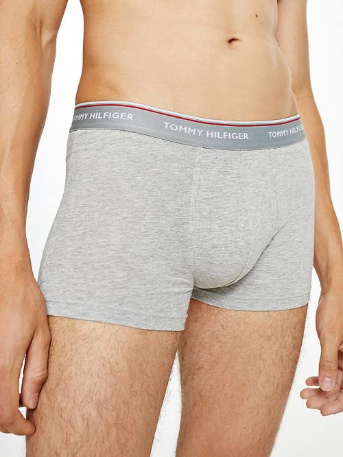 Tommy Hilfiger 3-Pack Premium Logo Waistband Trunks Moški Spodnje Perilo Siva | TH582ZRT