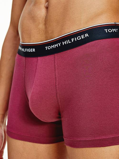 Tommy Hilfiger 3-Pack Premium Logo Waistband Trunks Moški Spodnje Perilo Črna | TH608UDL