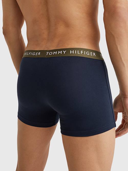 Tommy Hilfiger 3-Pack Repeat Logo Trunks Moški Spodnje Perilo Rjav | TH062FCH