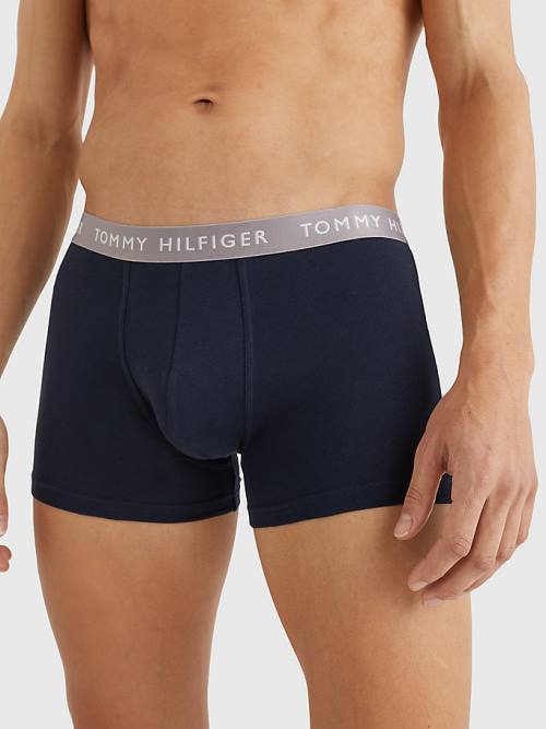 Tommy Hilfiger 3-Pack Repeat Logo Trunks Moški Spodnje Perilo Rjav | TH062FCH