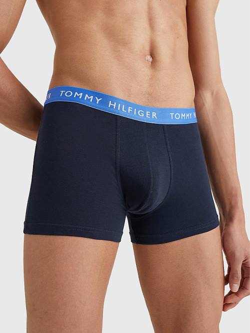 Tommy Hilfiger 3-Pack Repeat Logo Trunks Moški Spodnje Perilo Črna | TH134TIR