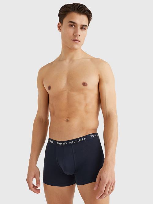 Tommy Hilfiger 3-Pack Repeat Logo Trunks Moški Spodnje Perilo Vijolična | TH140LTA