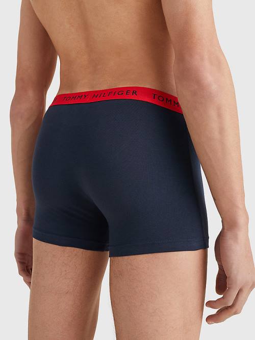 Tommy Hilfiger 3-Pack Repeat Logo Trunks Moški Spodnje Perilo Črna | TH513KPD