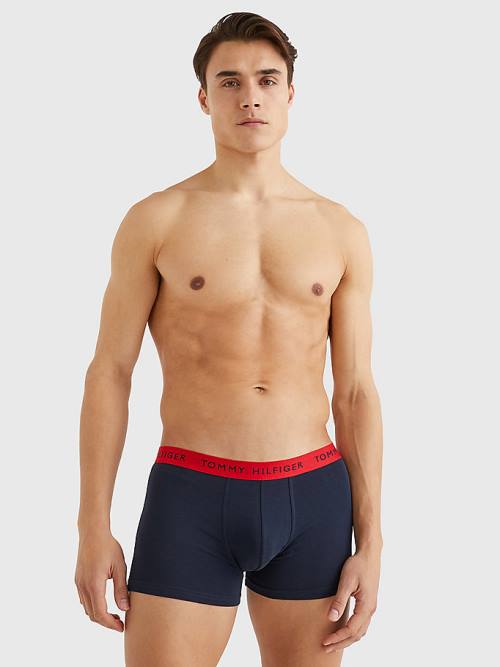 Tommy Hilfiger 3-Pack Repeat Logo Trunks Moški Spodnje Perilo Vijolična | TH638EXI