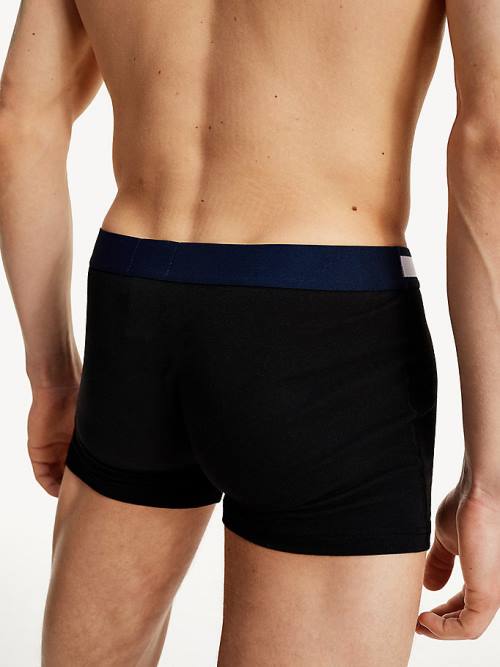 Tommy Hilfiger 3-Pack Statement Waistband Trunks Moški Spodnje Perilo Črna | TH015VUS