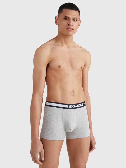 Tommy Hilfiger 3-Pack Statement Waistband Trunks Moški Spodnje Perilo Črna | TH104DSL