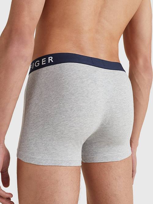 Tommy Hilfiger 3-Pack Statement Waistband Trunks Moški Spodnje Perilo Črna | TH104DSL