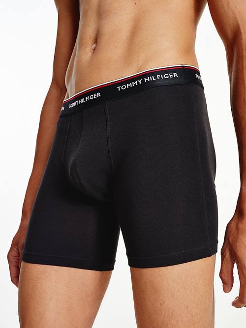 Tommy Hilfiger 3-Pack Stretch Cotton Boxer Shorts Moški Spodnje Perilo Črna | TH213RET