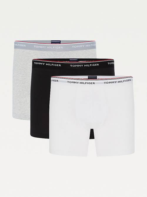 Tommy Hilfiger 3-Pack Stretch Cotton Boxer Shorts Moški Spodnje Perilo Siva | TH310CVK