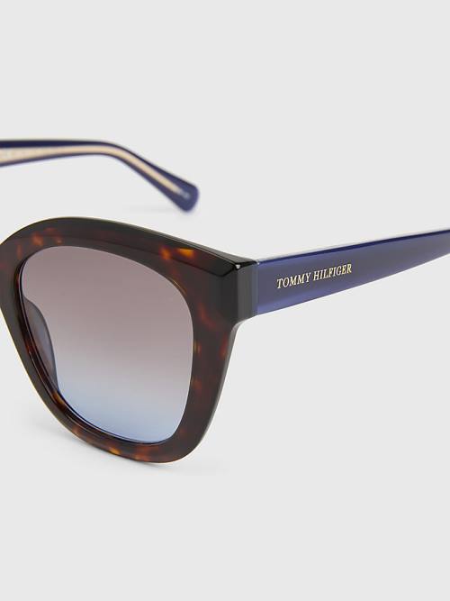 Tommy Hilfiger Acetate Cat-Eye Ženske Sončna Očala Rjav | TH935NUM