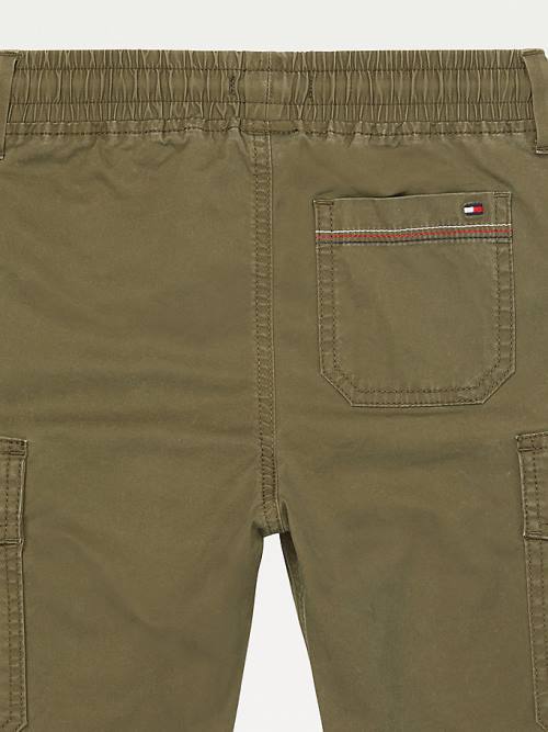 Tommy Hilfiger Adaptive Cargo Joggers Fantje Hlače Zelena | TH519LGP