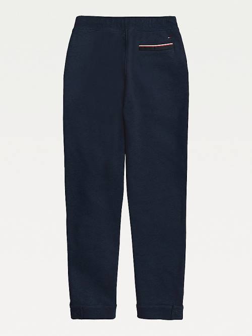 Tommy Hilfiger Adaptive Drawstring Joggers Moški Hlače Modra | TH623FIT