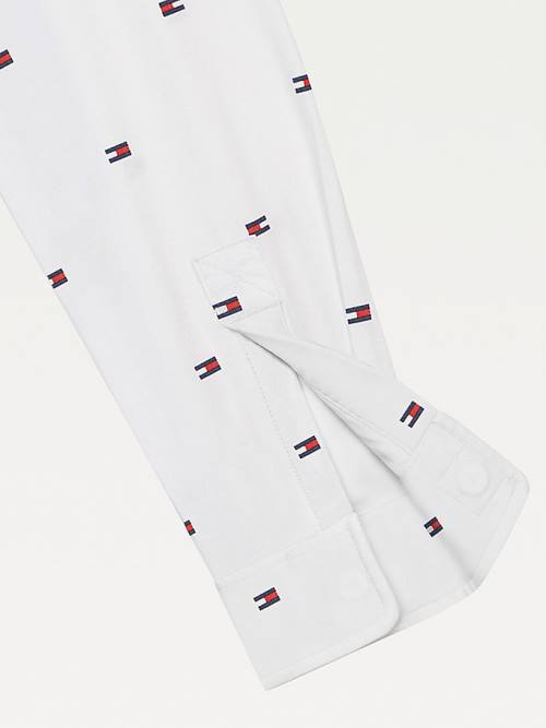 Tommy Hilfiger Adaptive Flag Woven Fantje Srajce Bela | TH302JZQ