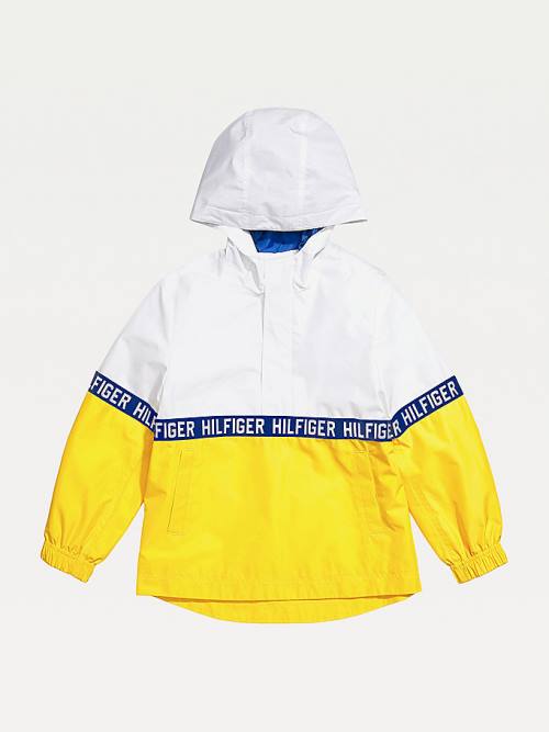 Tommy Hilfiger Adaptive Hooded Colour-Blocked Fantje Jakne Rumena | TH519RJK