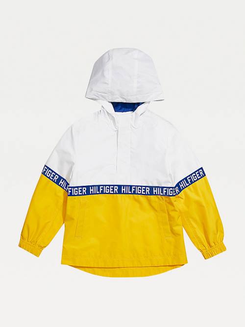 Tommy Hilfiger Adaptive Hooded Colour-Blocked Fantje Jakne Rumena | TH519RJK