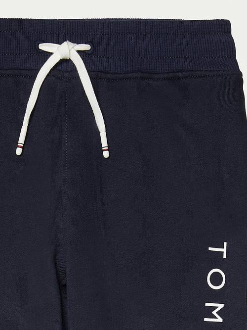 Tommy Hilfiger Adaptive Joggers Fantje Hlače Modra | TH912FKC