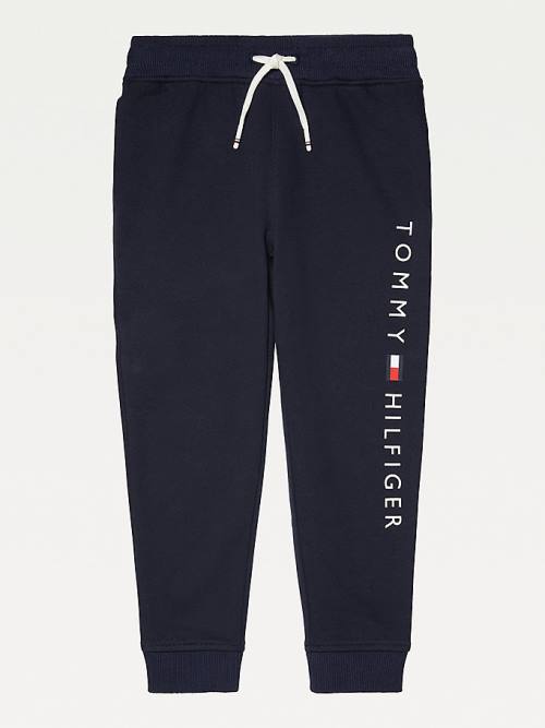 Tommy Hilfiger Adaptive Joggers Fantje Hlače Modra | TH912FKC