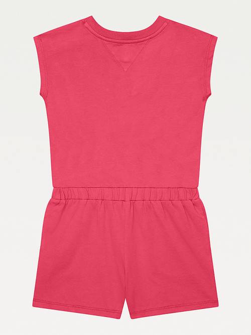 Tommy Hilfiger Adaptive Knit Playsuit Dekleta Obleke Roza | TH492GAF