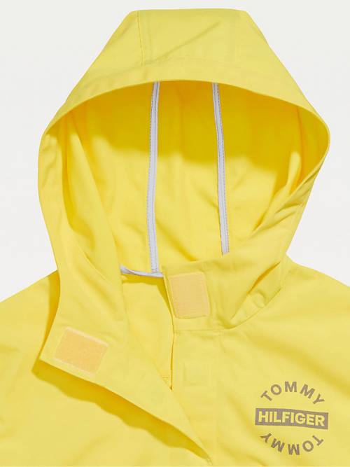 Tommy Hilfiger Adaptive Magnetic Closure Hooded Dekleta Jakne Rumena | TH285GVY