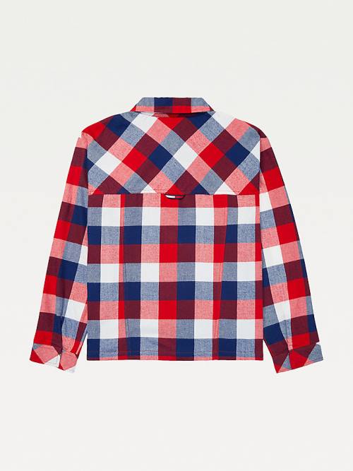 Tommy Hilfiger Adaptive Multicolour Plaid Shacket Ženske Srajce Multi | TH742EGV