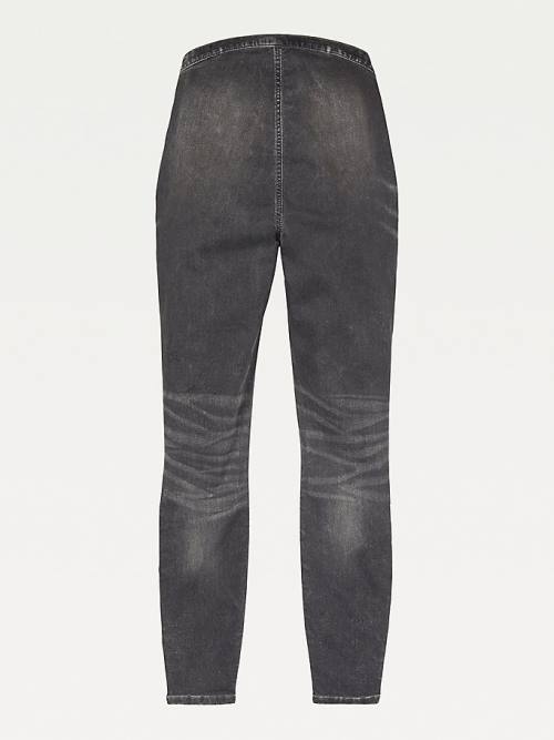 Tommy Hilfiger Adaptive Natalia Ultra High Rise Denim Leggings Ženske Kavbojke Siva | TH450SMD