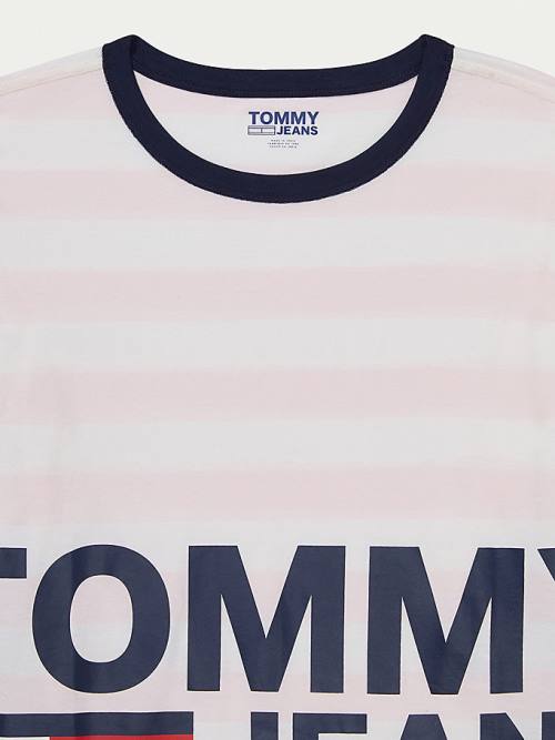 Tommy Hilfiger Adaptive Organic Cotton Ženske Majice Roza | TH857NUD