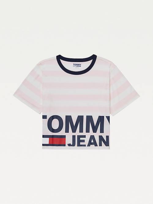 Tommy Hilfiger Adaptive Organic Cotton Ženske Majice Roza | TH857NUD