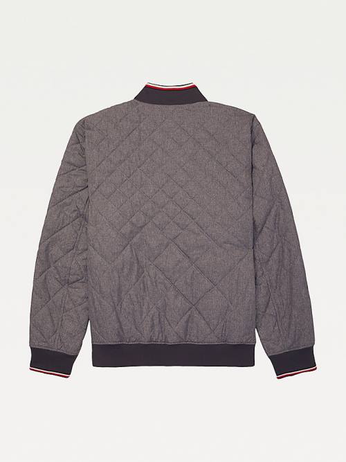 Tommy Hilfiger Adaptive Quilted Bomber Moški Jakne Siva | TH518JHO